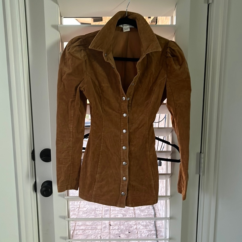Corduroy mini dress